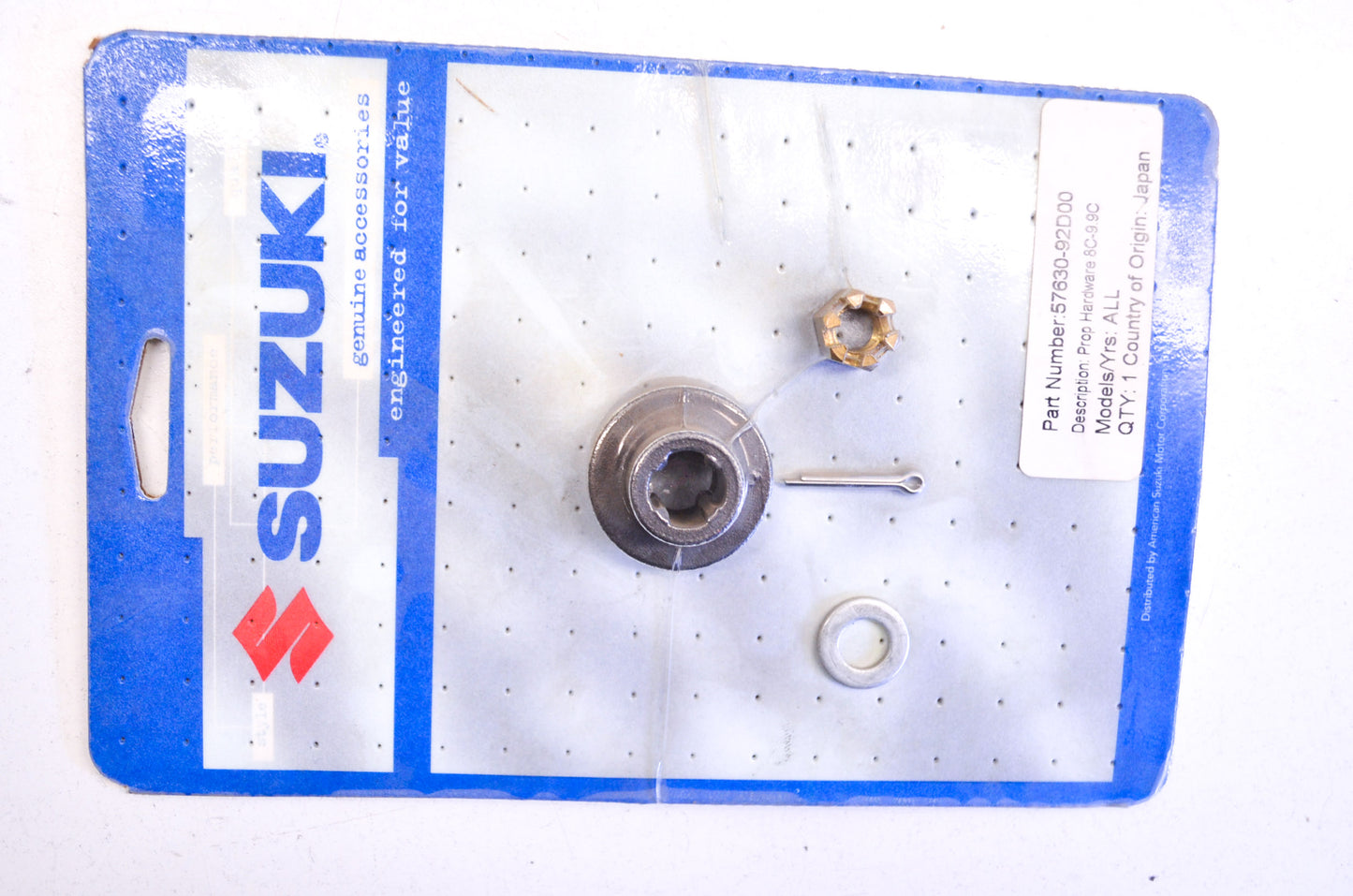 OEM Suzuki 57630-92D00 Prop Hardware Kit 8C-9.9C NOS