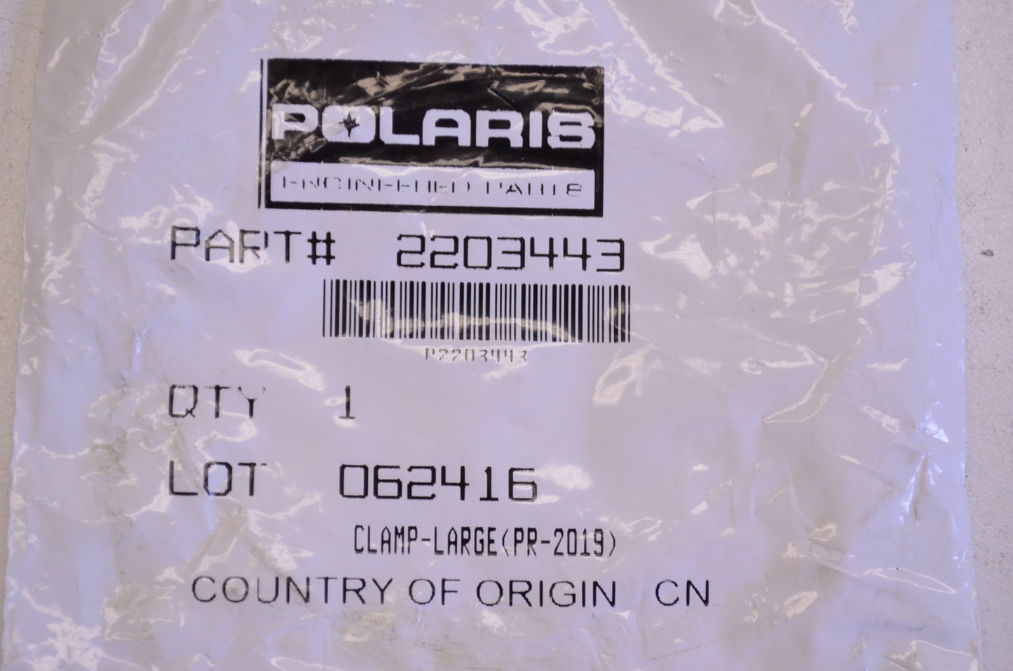 OEM Polaris 2203443 Large Clamp (PR-2019) NOS
