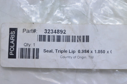 OEM Polaris 3234892 Triple Lip Viton Seal NOS
