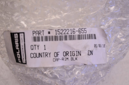 OEM Polaris 1522216-655 Black Rim Cap NOS