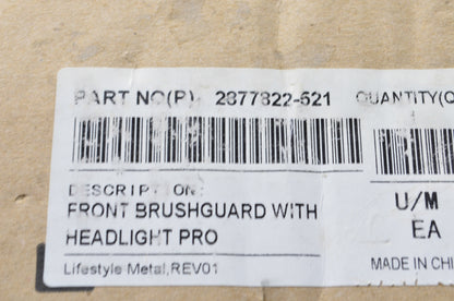 New OEM Polaris Brushguard Kit NOS