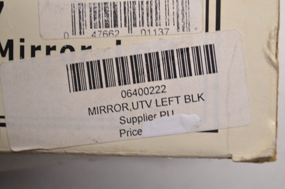 CIPA Mirrors 6400222 Left Black UTV Side Mirror NOS