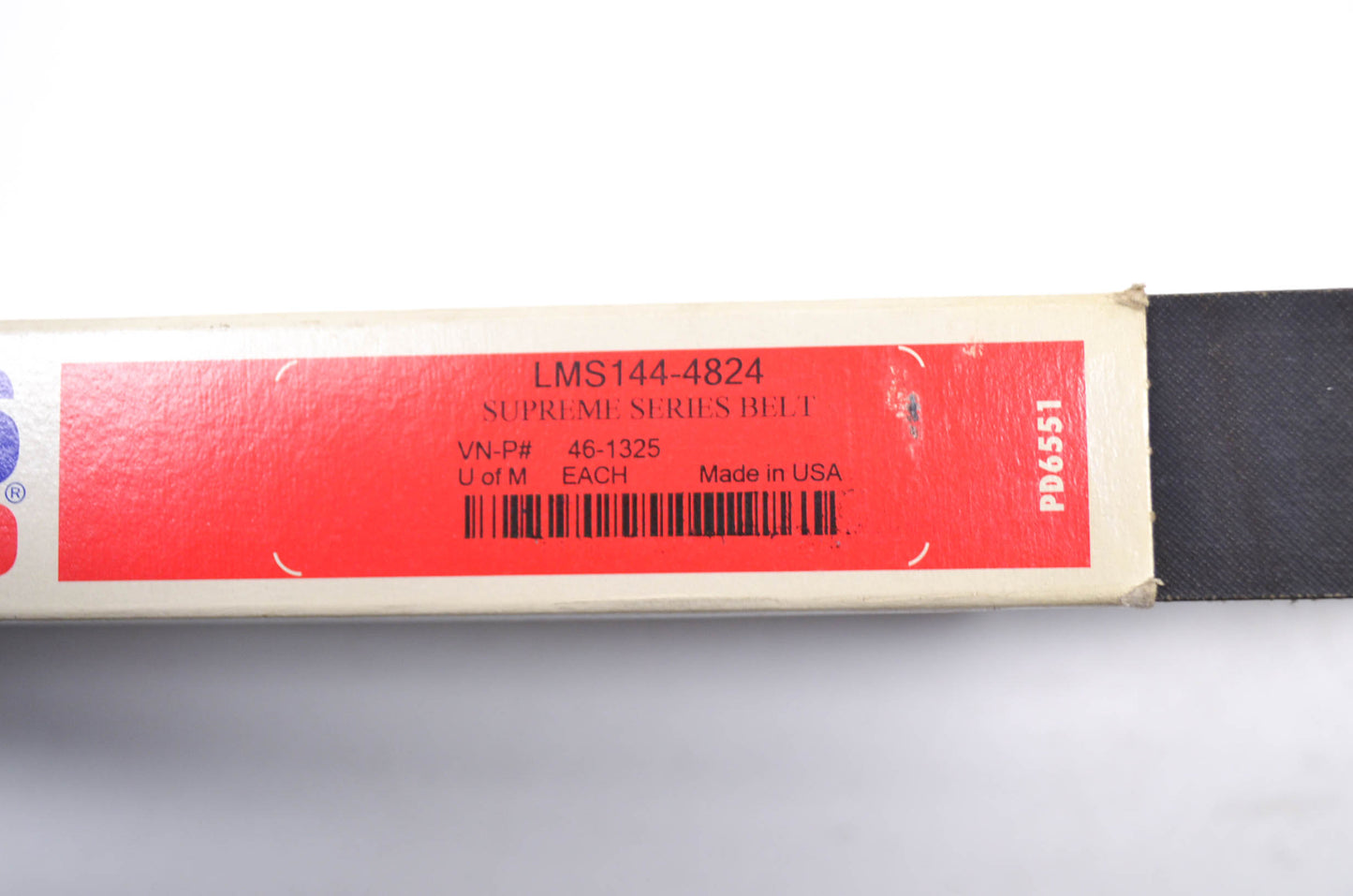Parts Unlimited LMS144-4824, LMS144 Supreme Snowmobile Drive Belt NOS