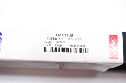 Parts Unlimited LMX1108 Super X Snowmobile Drive Belt NOS