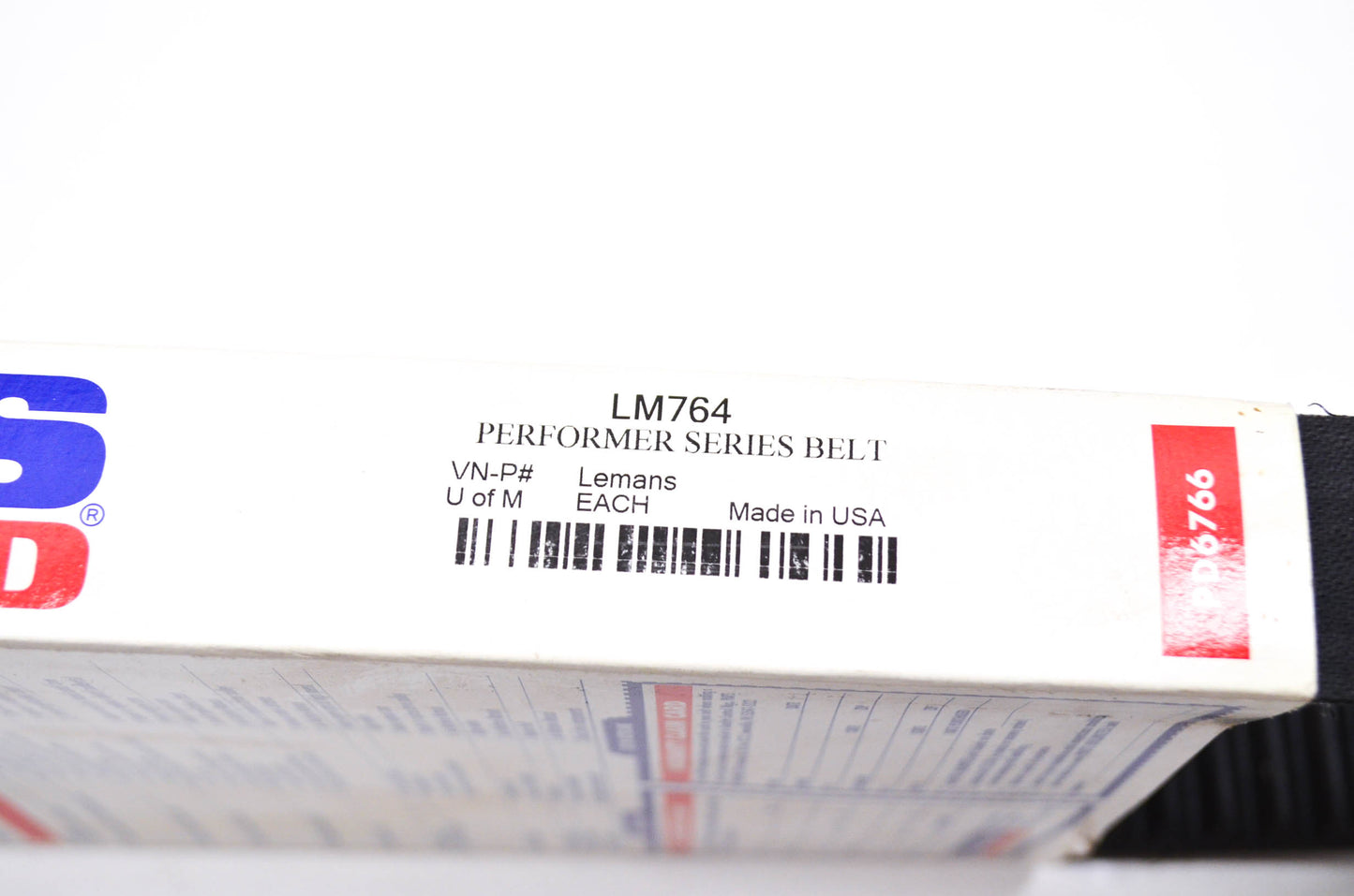 Parts Unlimited LM764 Performer Snowmobile Drive Belt NOS
