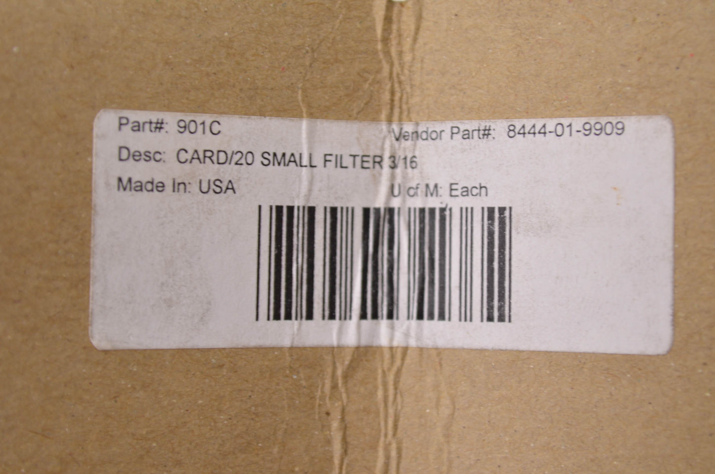 Visu Filter 901C Small Fuel Filter 3/16 NOS