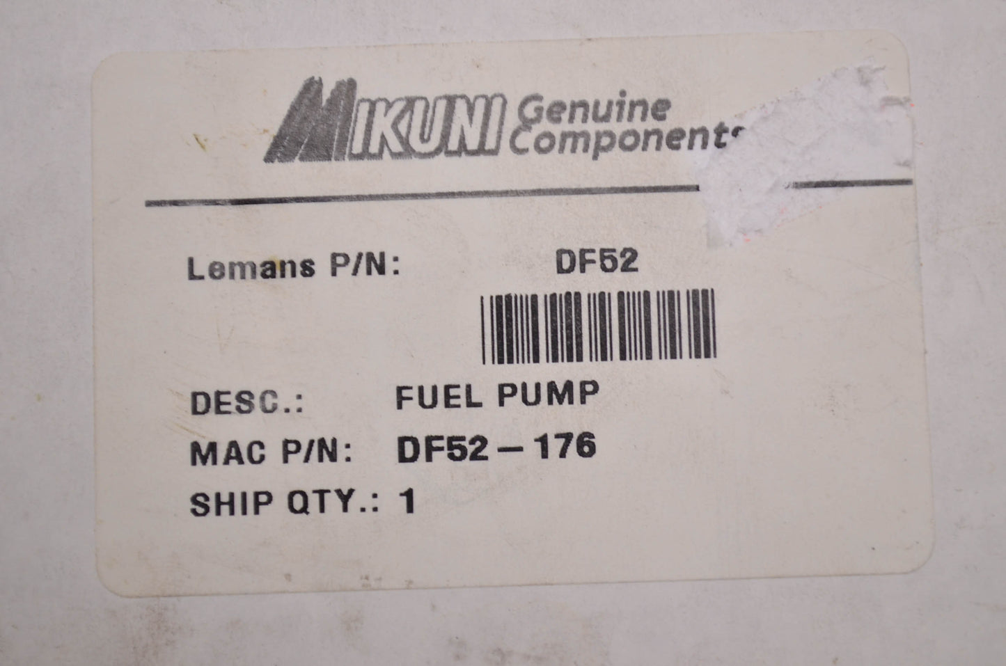 New Mikuni Fuel Pump NOS