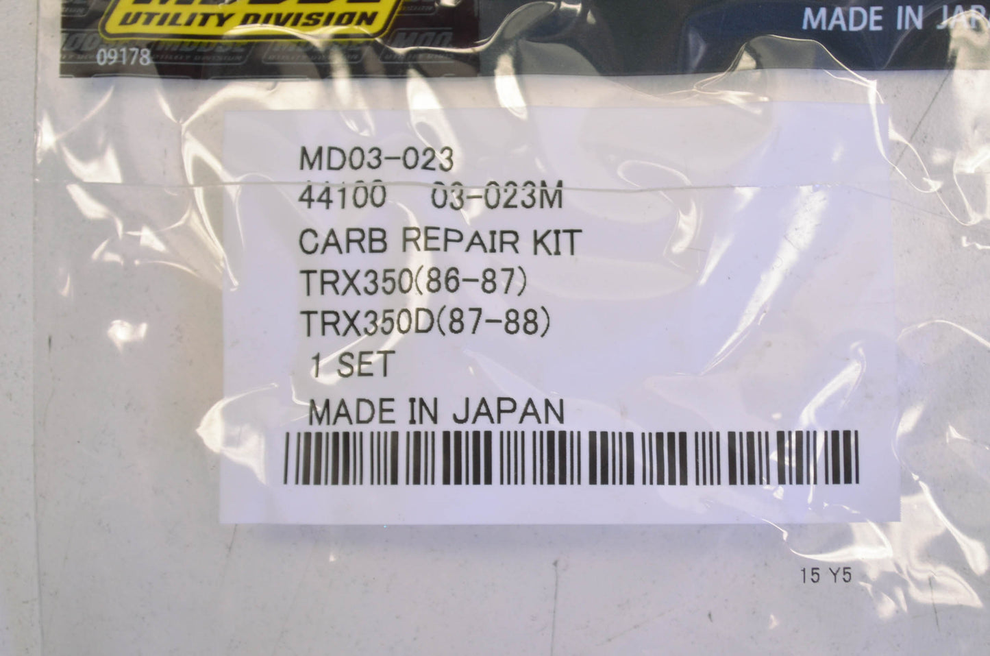 New Moose 1986-1987 Honda TRX350, 1987-1988 TRX350D Carburetor Rebuild Kit NOS