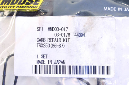 New Moose 1986-1987 Honda TRX250 Carburetor Rebuild Kit NOS
