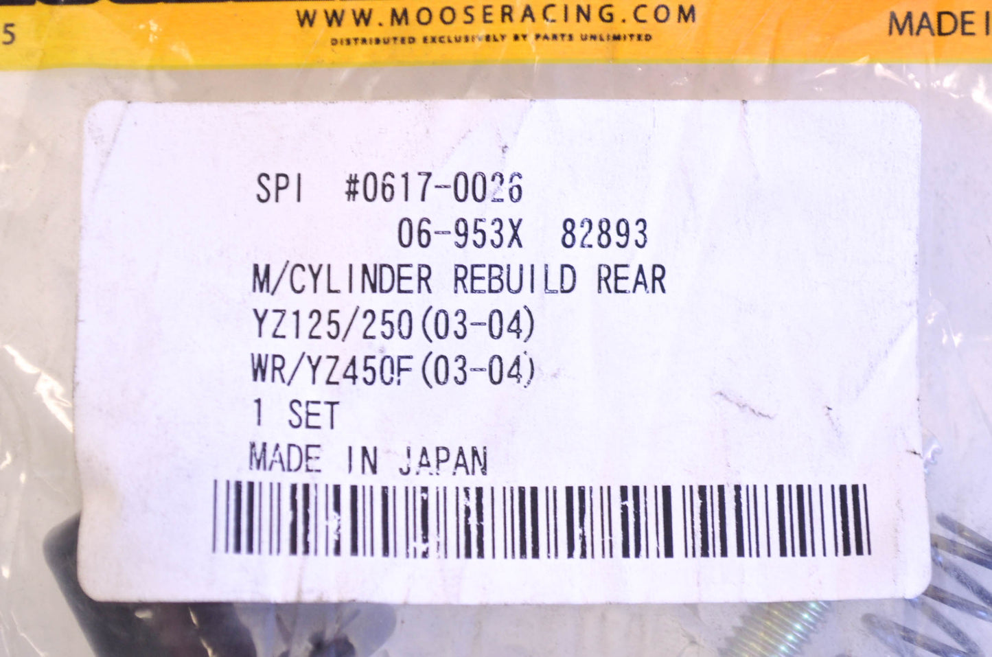 New Moose 2003-2004 Yamaha YZ125/250, WR/YZ450F Cylinder Rebuild Kit NOS