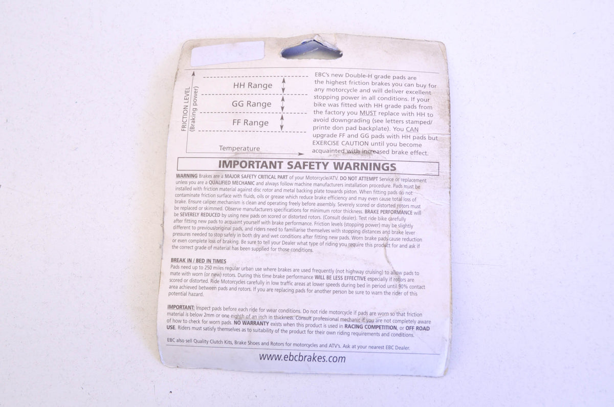 EBC FA69/3HH Brake Pad Kit NOS