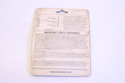 EBC FA226HH Fa226Hh Brake Pad Kit NOS