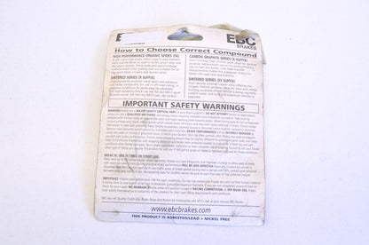 New EBC Brake Pad Kit NOS