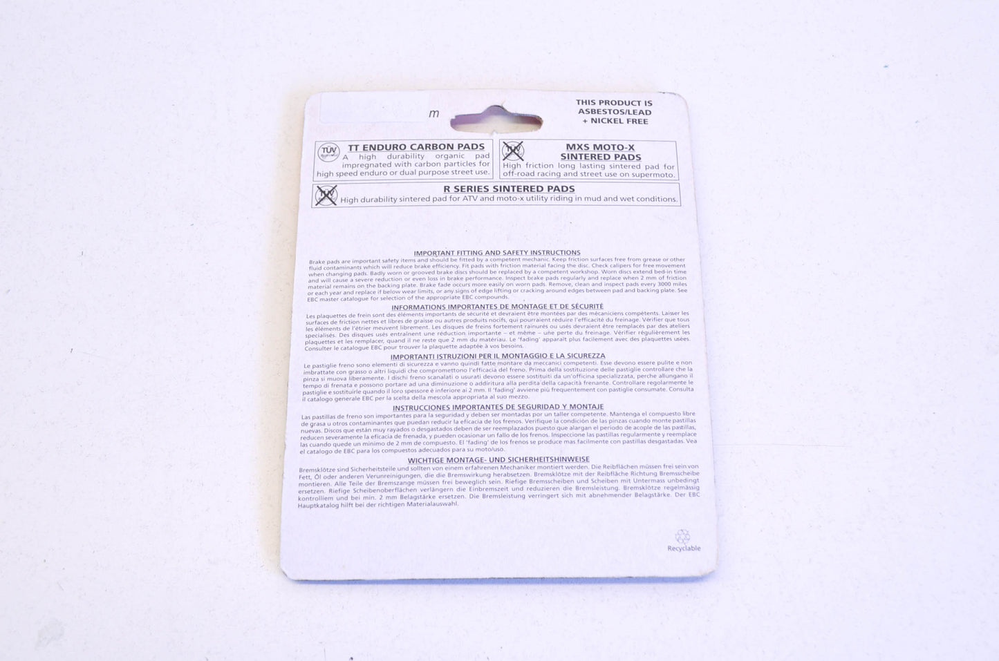 EBC FA355R Brake Pad Kit NOS