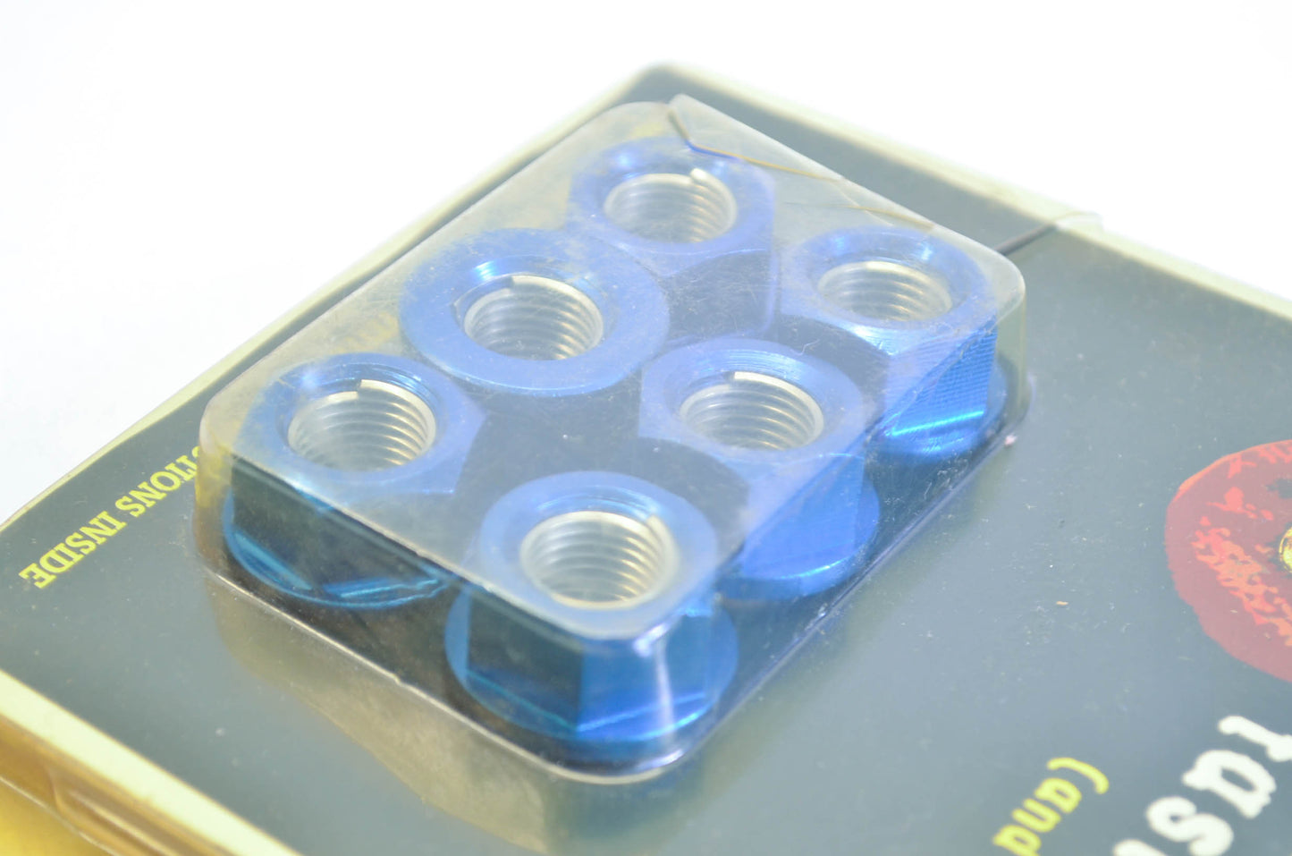 12mm Blue Sprocket Nut Qty 6 NOS