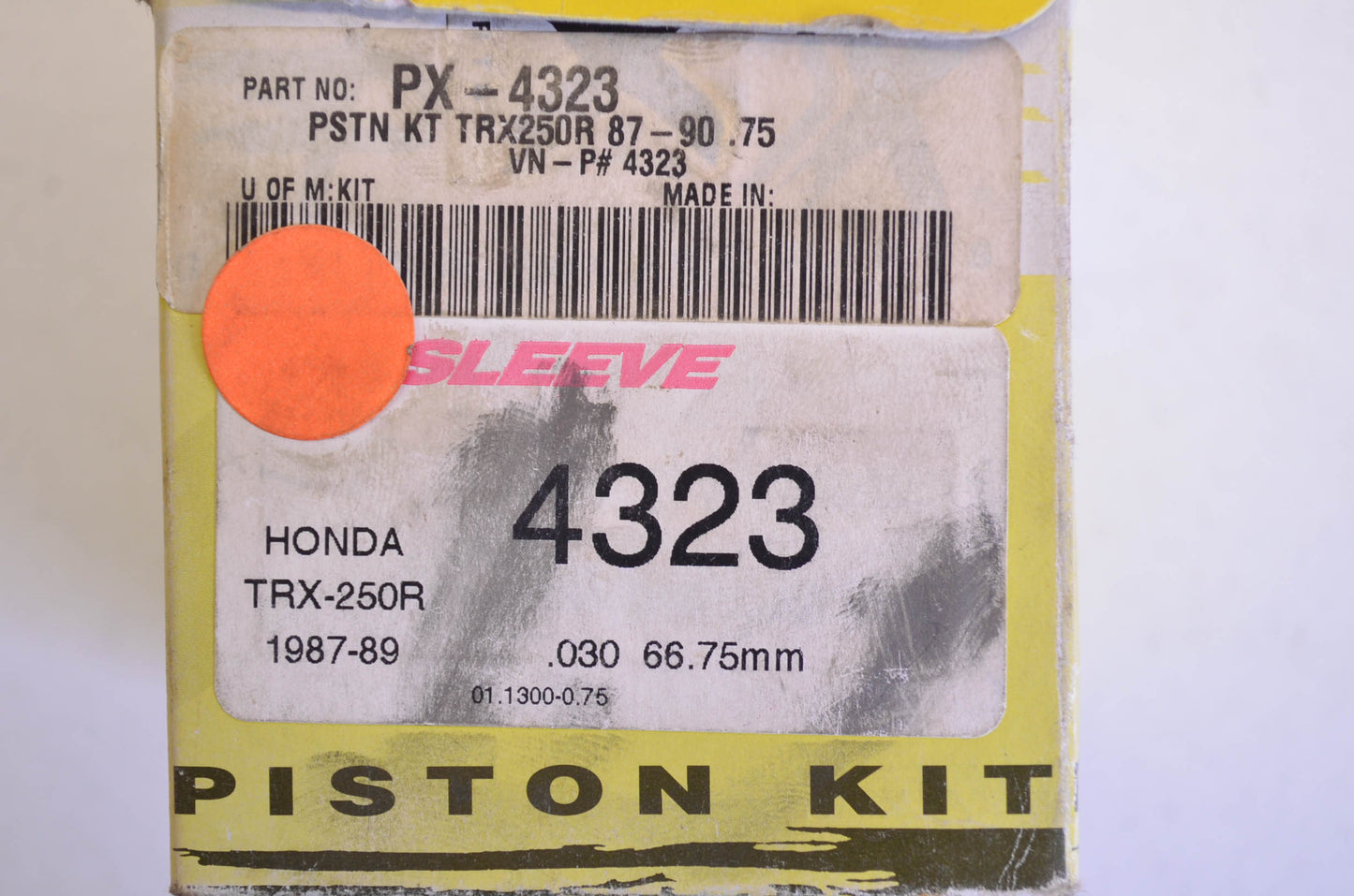 Pro X PX-4323 Piston Kit .30 66.75mm NOS