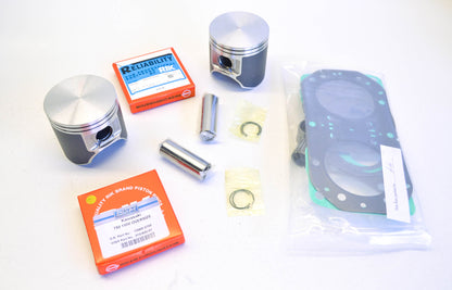 WSM 010-821-14P 75 cc Twin Cylinder 1mm Over Top End Engine Rebuild Kit NOS