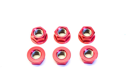 Pro-Bolt SPN12R 12mm Red Sprocket Nut Qty 6 NOS