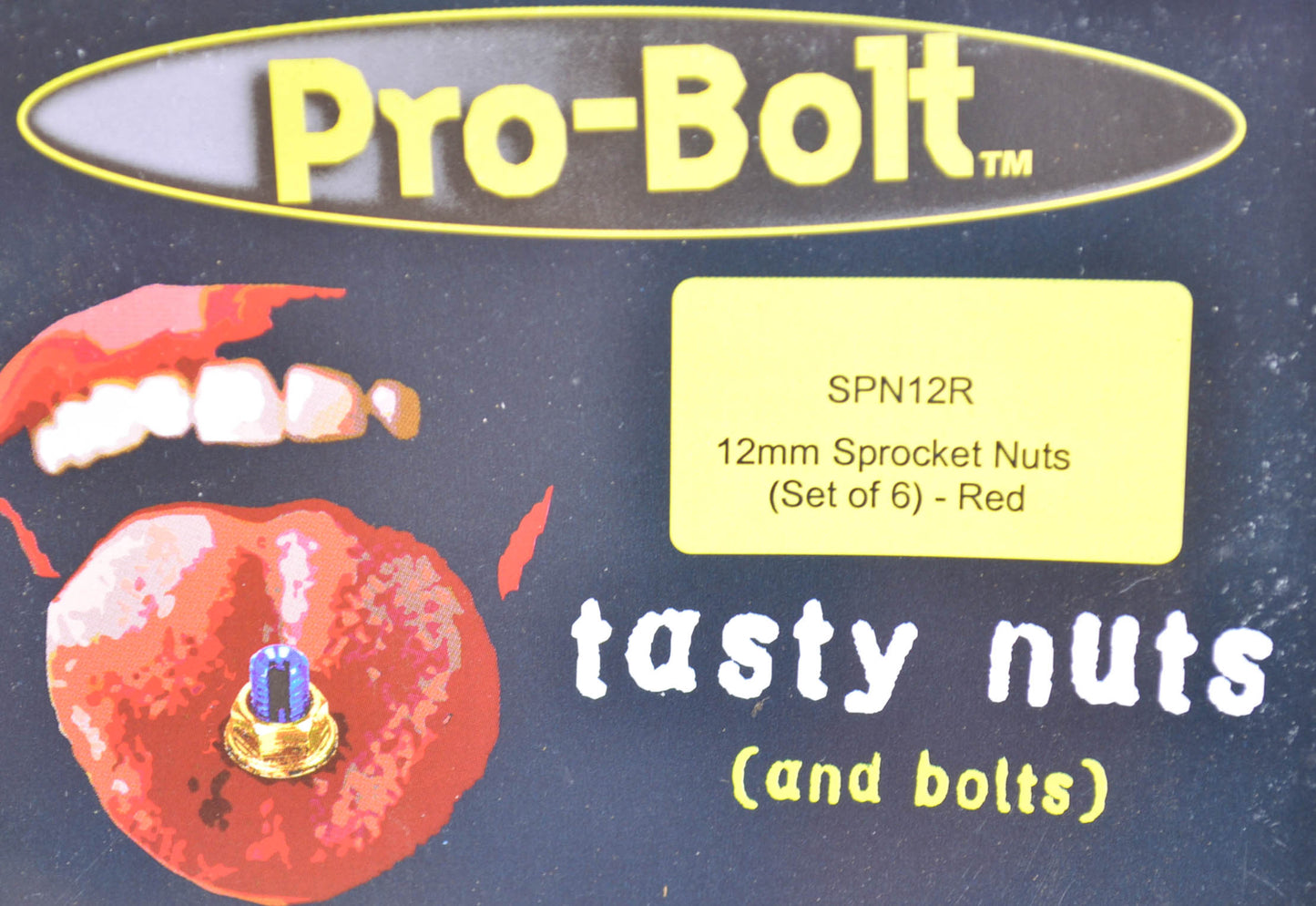 Pro-Bolt SPN12R 12mm Red Sprocket Nut Qty 6 NOS