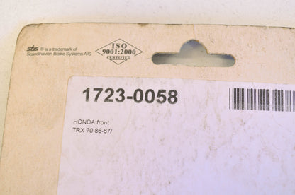 Parts Unlimited 1723-0058 Organic Brake Shoe Kit 86-87 TRX 70 NOS