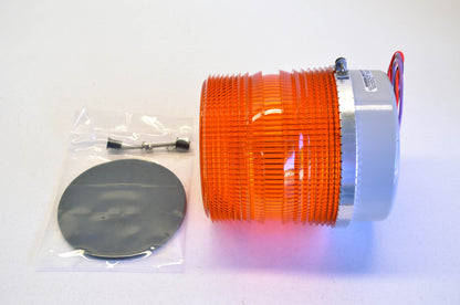 New Star Headlight & Lantern Co. Amber Star Strobe Light Kit 12-24 VDC NOS