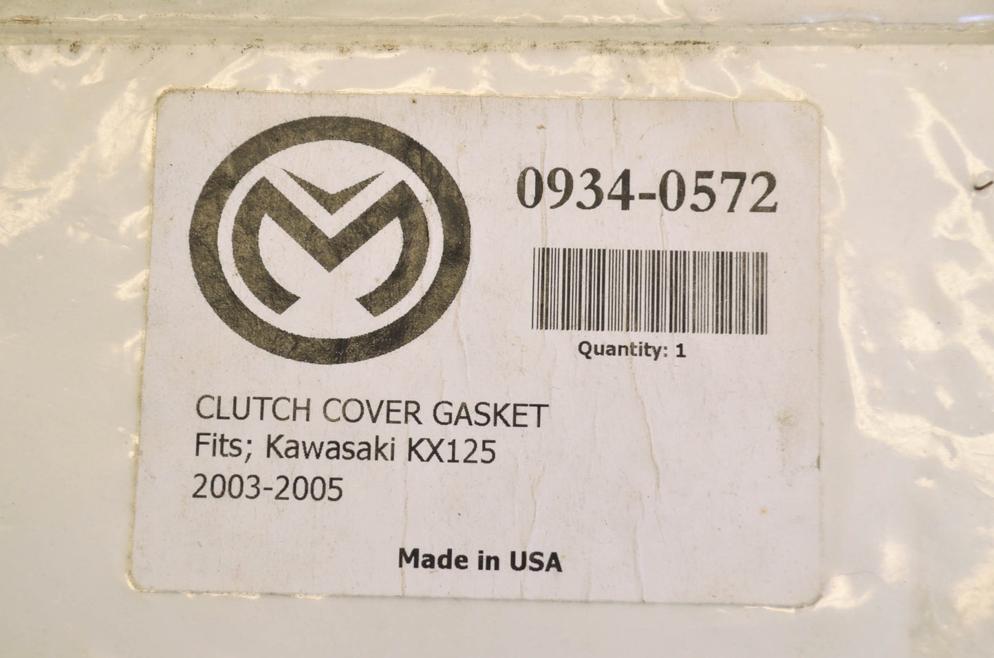 Moose Racing 0934-0572 Clutch Cover Gasket NOS