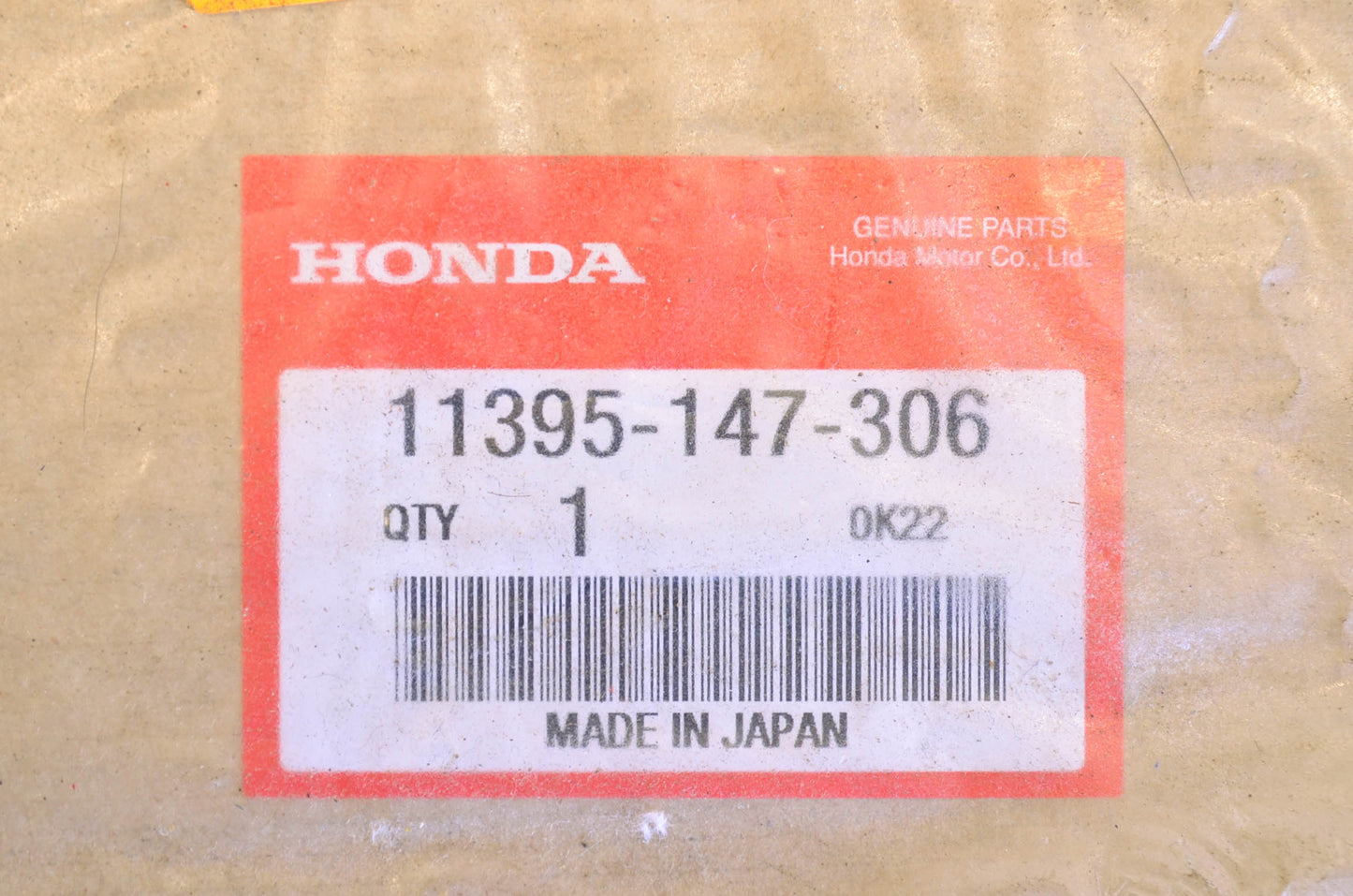 OEM Honda 11395-147-306 Left Gasket NOS