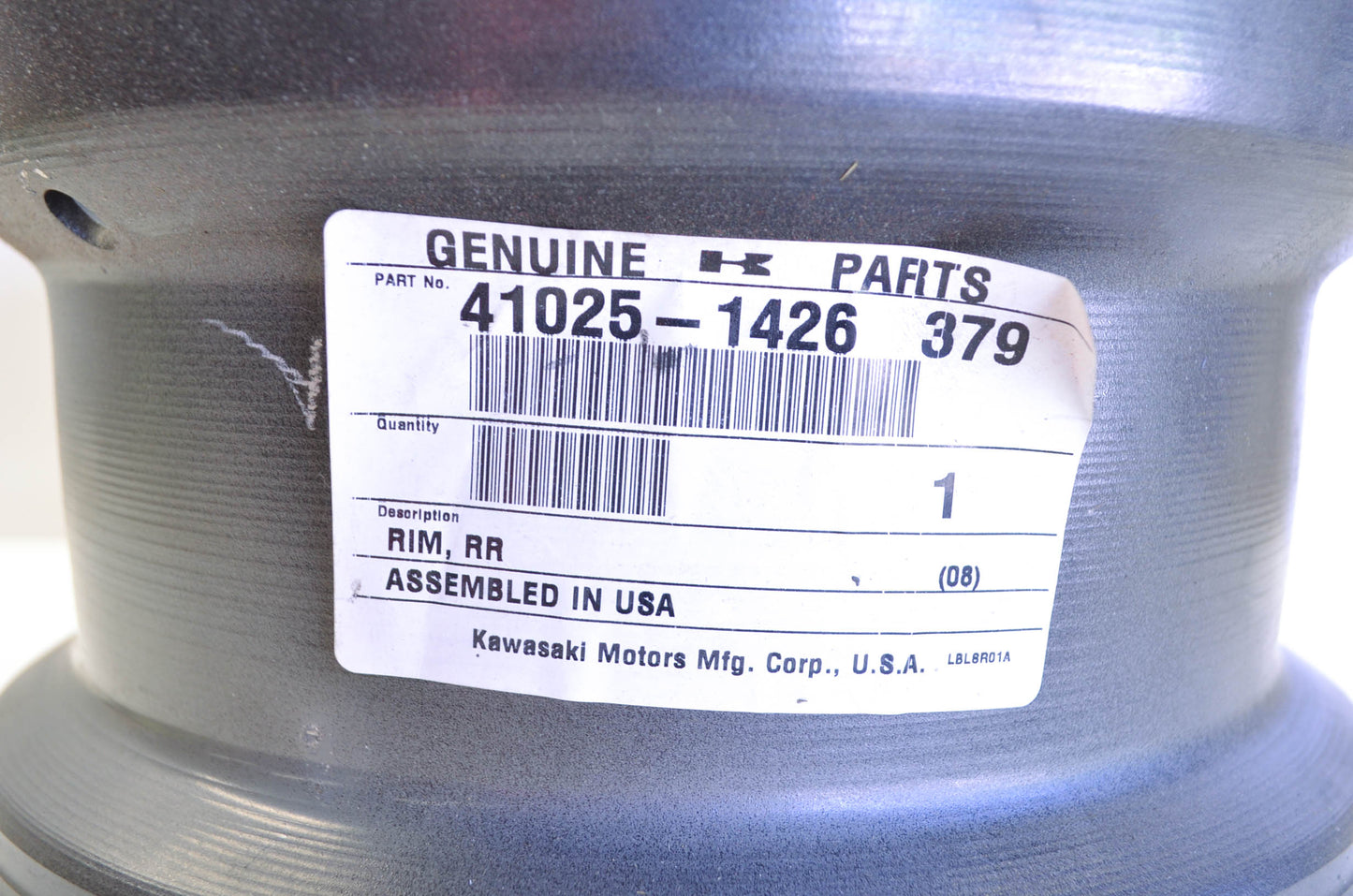 New OEM Kawasaki Rear Wheel Rim 12X7.5AT NOS