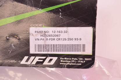 UFO 12-163-32 Red CR Rear Fender Cover NOS