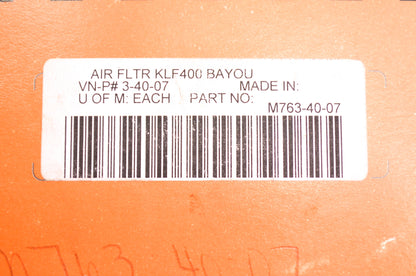 Moose Racing M763-40-07 Kawasaki Foam Air Filter NOS