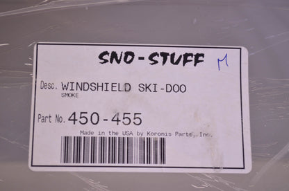 Sno-Stuff 450-455 Ski-Doo Smoke Windshield NOS