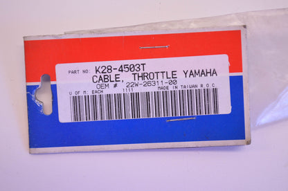 Parts Unlimited K28-4503T, 22W-26311-00, 22W-26311-00-00 Yamaha Throttle Cable N