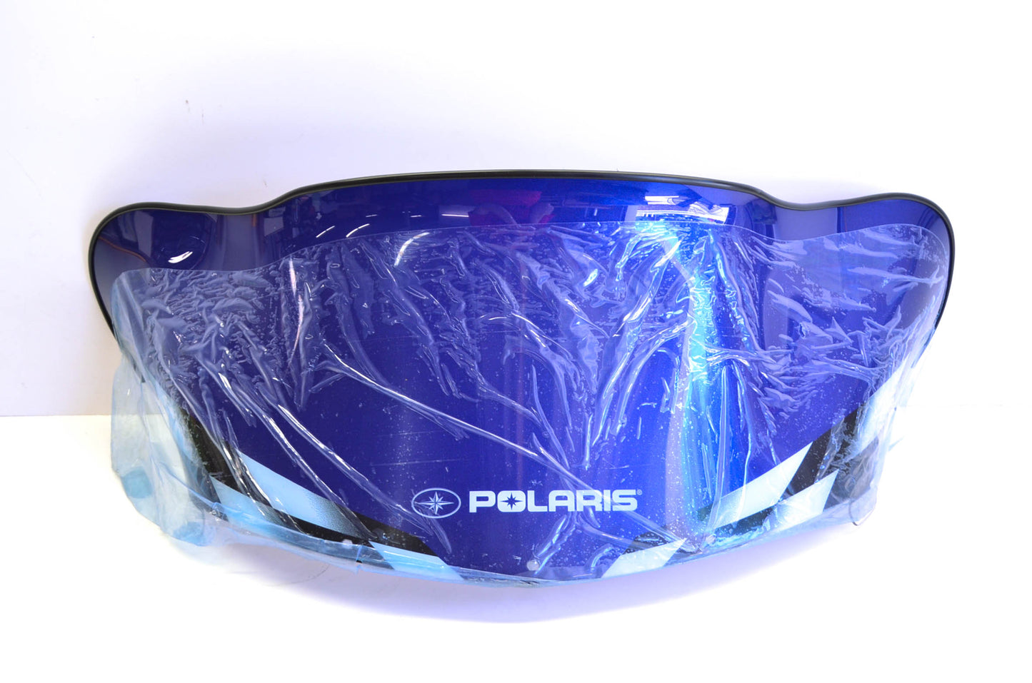 New OEM Polaris Low Blue Checkered Windshield NOS