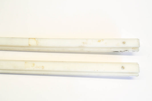 Aftermarket 44.25" White Snowmobile Slide Shoes QTY 2 NOS