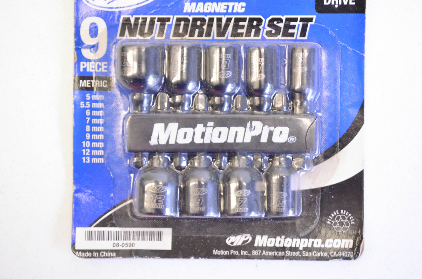 New Motion Pro 5-13mm Magnetic Drive Nut Kit NOS