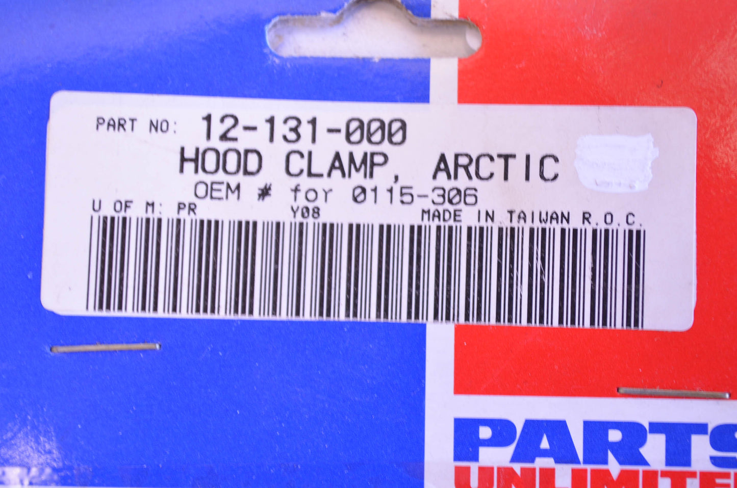Parts Unlimited 12-131-000 Hood Clamp NOS