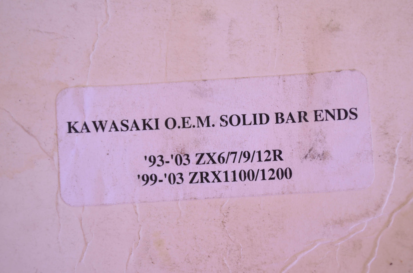 Pro-Tek PBE-40B Kawasaki Blue Solid Bar End Qty 2 NOS