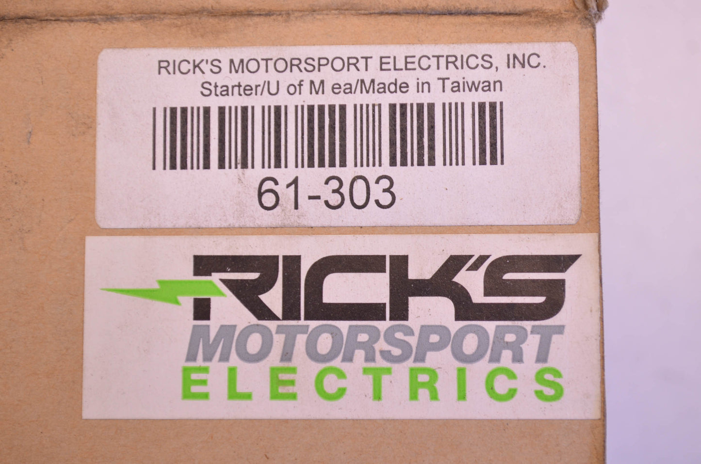 Rick's Motorsport Electrics 61-303 Rick's Motorsport Electrics Starter NOS