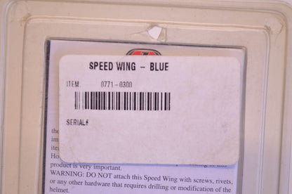 New Troy Lee Designs Blue Chrome Speed Wing NOS