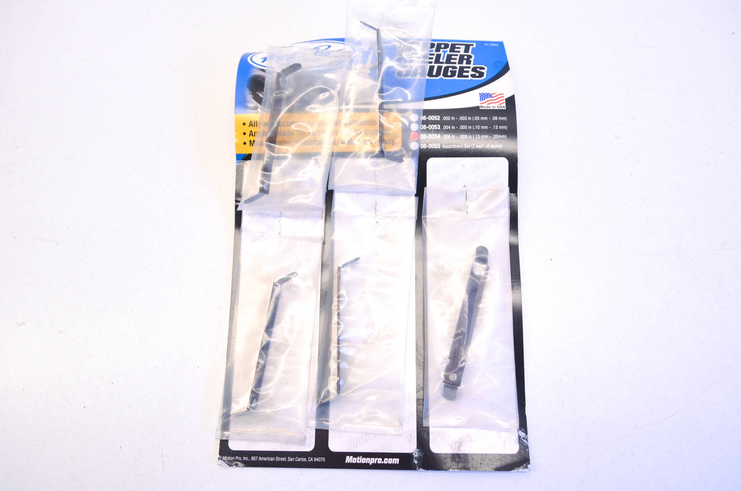 Motion Pro 08-0054 Tappet Feeler Gauge Kit .15-.20mm NOS
