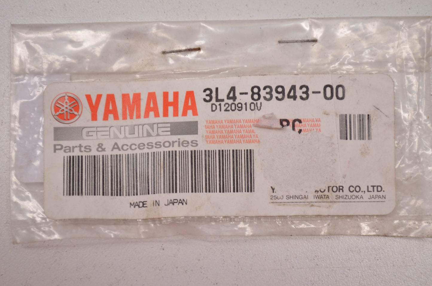 New OEM Yamaha 3L4-83943-00-00 Starter Washer NOS