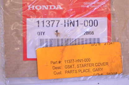 OEM Honda 11377-HN1-000 Starter Cover Gasket NOS