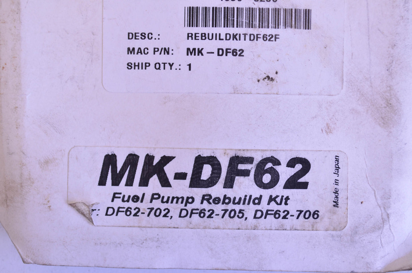 Mikuni 1006-0286 Fuel Pump Rebuild Kit NOS