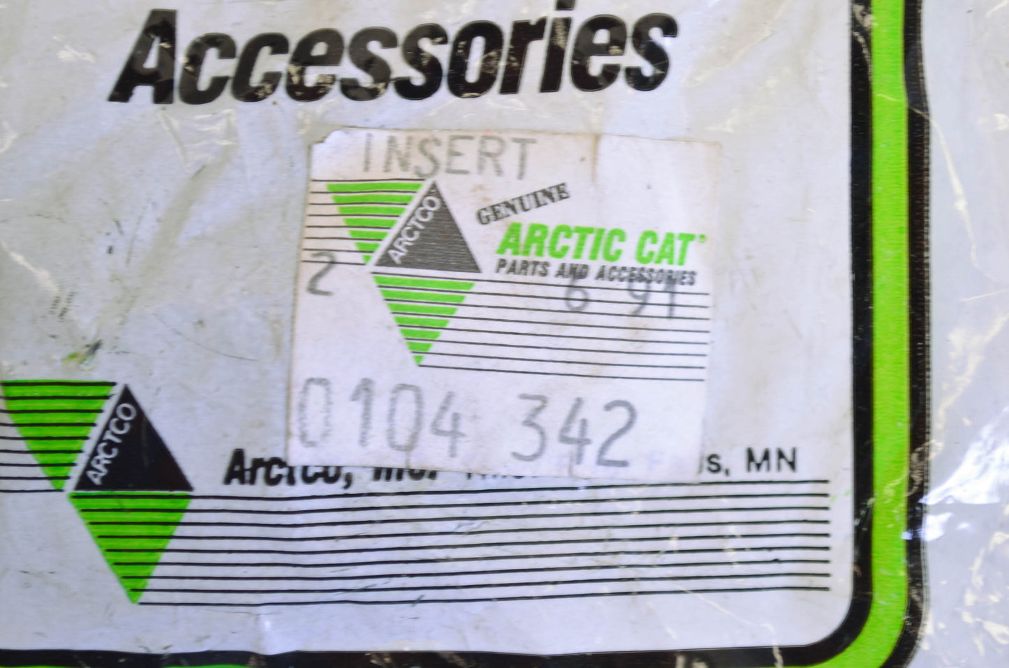 OEM Arctic Cat 0104-342 Idler Wheel Insert NOS