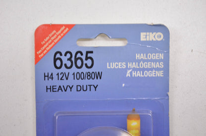EiKO 6365 12V 100/80W Heavy Duty Replacement Bulb NOS