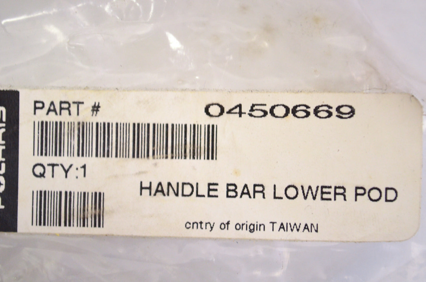 Lower Handlebar Plastic Pod NOS