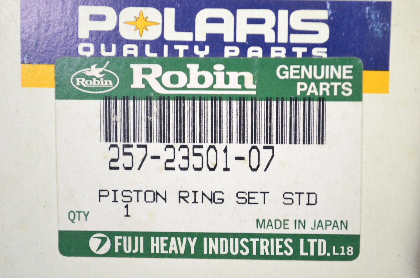 OEM Polaris 3084887 Standared Piston Ring Set NOS