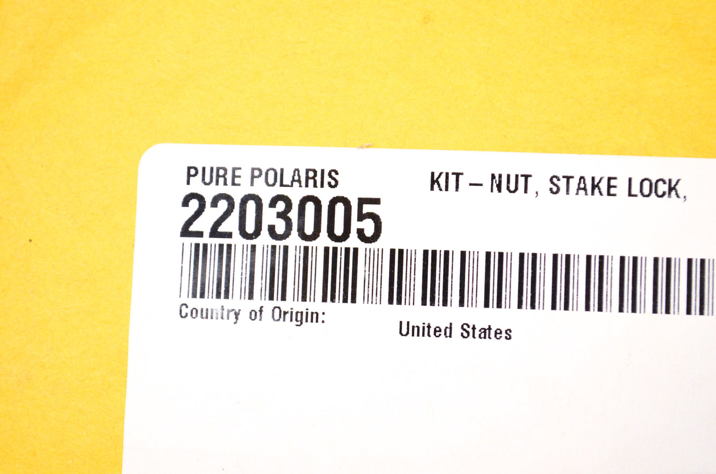 OEM Polaris 2203005 Right Hand Stake Lock Nut Kit NOS
