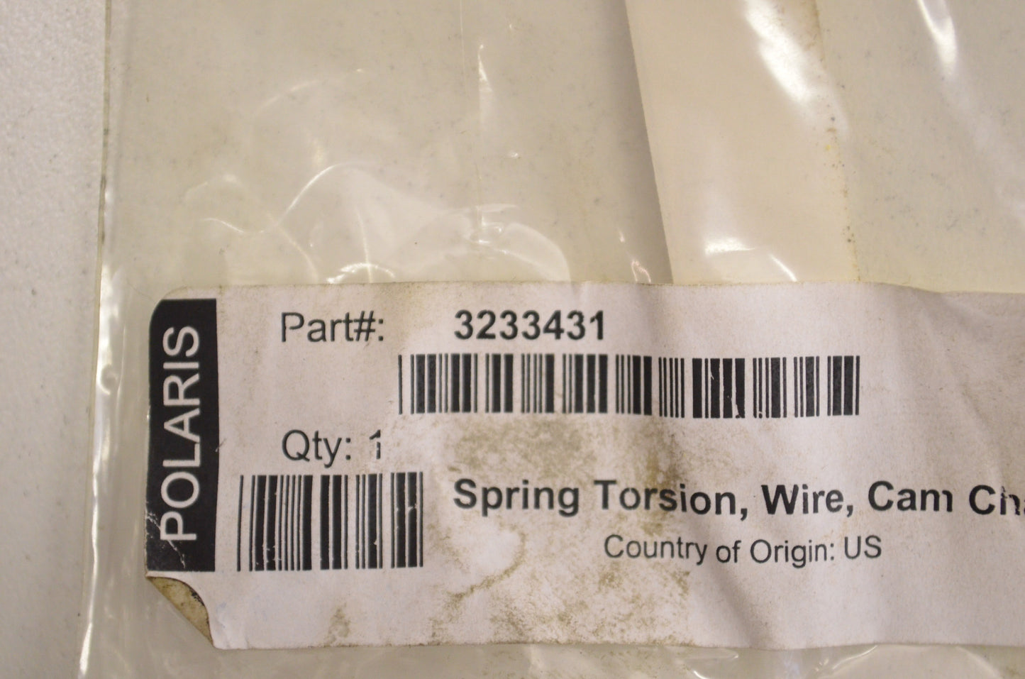OEM Polaris 3233431 Torsion Spring NOS