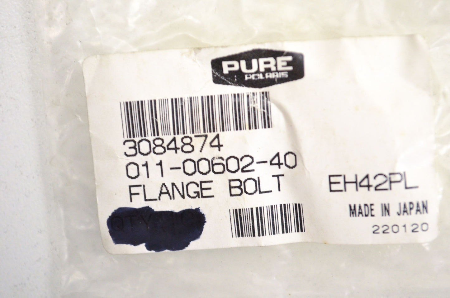OEM Polaris 3084874 Flange Bolt Qty 2 NOS